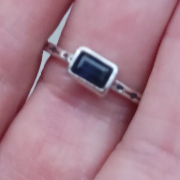 Vintage  Sundance Catalog Sterling Silver Iolite Ring - Picture 8 of 12